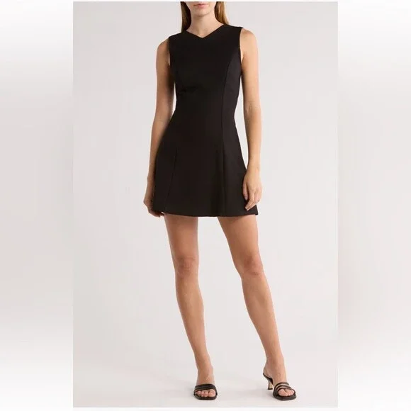 Reformation Elegant Black Sleeveless Dress Size Large NWTs $250 - Picture 1 of 7